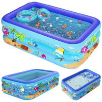 Inflatable Swimming Pool PVC Framed Swimming Pool Cartoon Pattern Thickening Swimming Pool for Toddler Kids