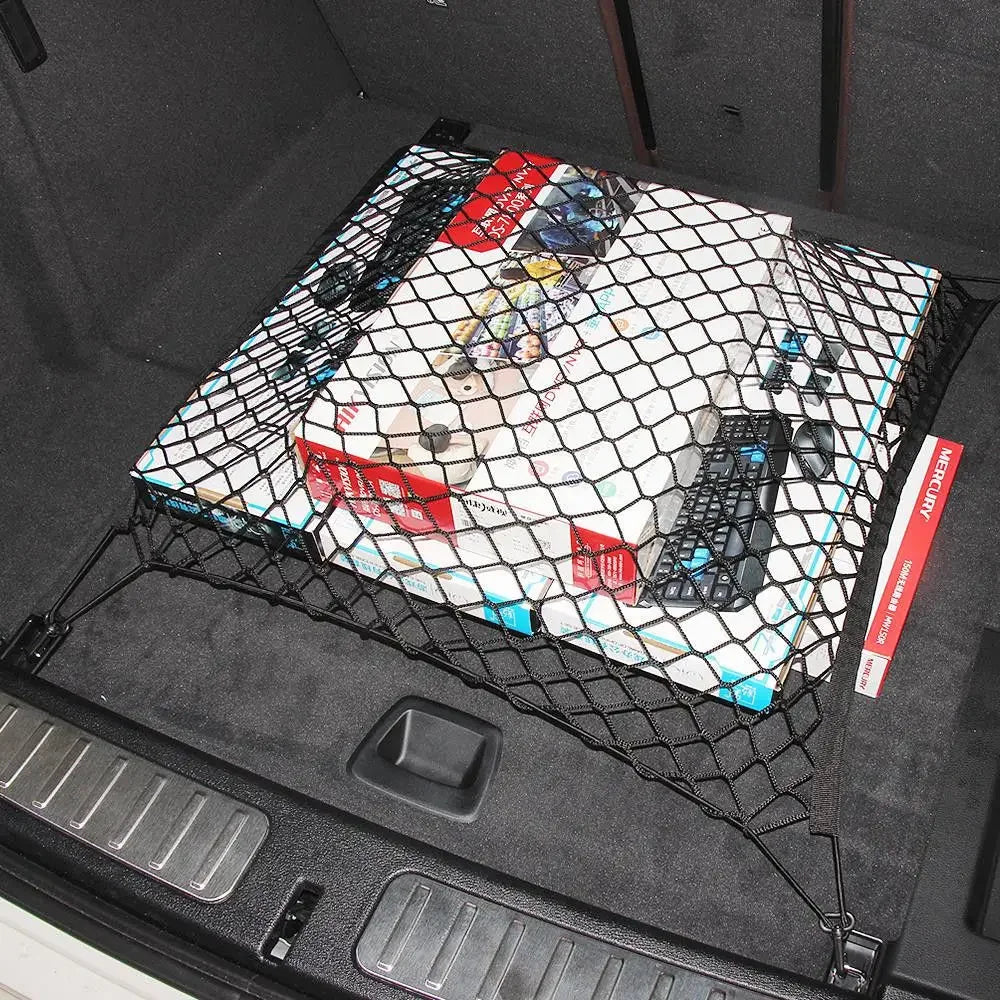 For Mercedes Benz GLE 350 250 W167 W166 1998-2024 2022 2021 Car Trunk Net Rear Cargo Net Mesh Luggage Elastic Auto Accessories