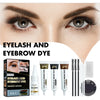 Eyelash Eyebrow Dye Tint Kit Eyebrow Cream Semi Permanent Black Brown Coffee Tattoo Tint Waterproof Lasting Makeup Cosmetics