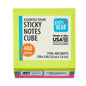 Sticky Notes Cube, Multicolor, 3” x 3”, 400 Sheets
