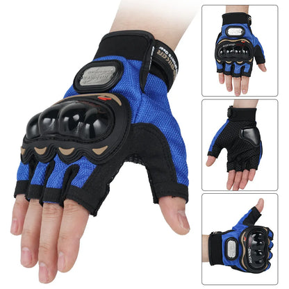 Motorcycle Gloves for Men Women Half Finger Glove Moto Fingerless Riding Protective Gear Gloves Motorbike ATV MTB Racing  Gloves