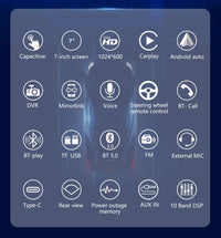 ESSGOO 2 DIN 7 Inch Car Stereo - Apple CarPlay, Android Auto, IPS Touch Screen