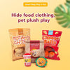 Pet Food Hiding Toy Plush Snack Bag Dog Training Teething Toy Interactive Feeder Dog Cat Chew Toys With Squeaker Hide Food Toys