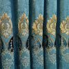 2pcs Luxuriously embroidered Chenille curtains shade the living room without curtains