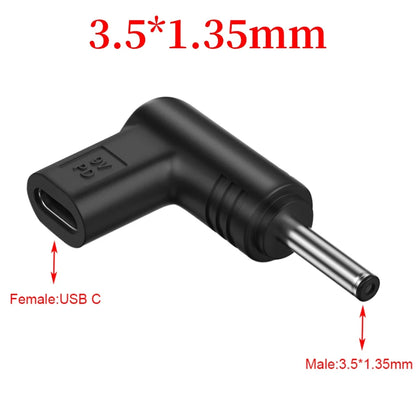12V 15V 19.5V USB C PD to DC Power Connector Universal Type C to DC Jack Plug Charging Adapter Converter for Router Tablet