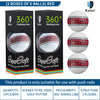 Caiton 6/3pcs golf ball, three-layer PU putter ball, 360° aiming line putter ball, making your putt more accurate and stable