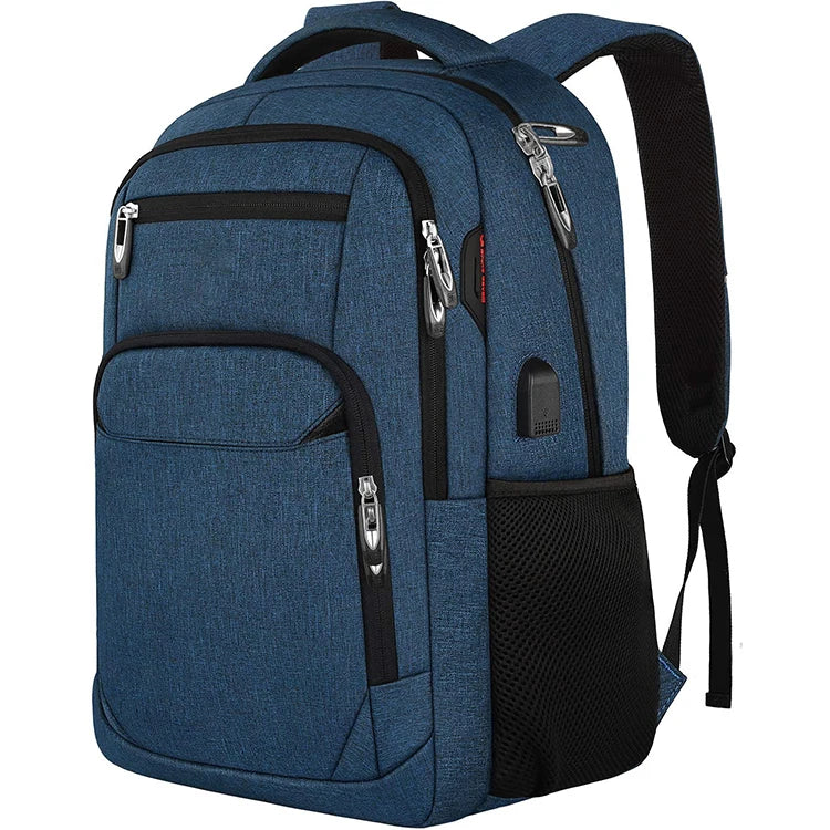 Men's Travel Backpack Mochila Multifuncional 17''Laptop Backpack W/USB Business Bag Oxford Outdoor Waterproof Backpack Mochila