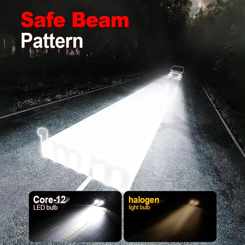 2pcs Super Bright LED 9005/HB3 9006/HB4 9007 H4 H7 H11 H13 Car Headlights 200W Ultra-White High Lumen COB Chip 360° Beam Angle