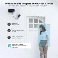 ieGeek 5MP Wireless Outdoor WiFi Surveillance Camera, Solar Camera, 360 Degree Camera, Human PIR Detection, Colour Night Vision