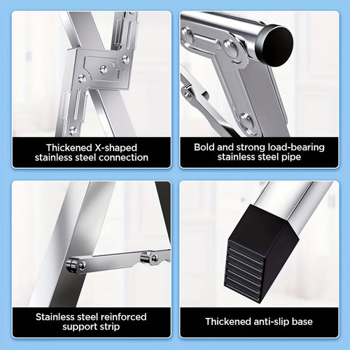 78.7 Inches Folding Outdoor Indoor, Drying Rack Clothing Collapsible, Foldable Laundry Drying Rack, Heavy Duty Stainless Steel