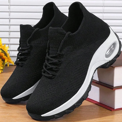 Summer Women Sneakers Outdoor Running Air Cushion Sport Shoes Increase Height Breathable Walk Shoes Dropshipping
