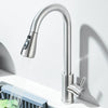 Kitchen Faucet Brushed Nickel Hot and Cold Water Faucet Kitchen Sink Faucet Pull-out Sprayer For Kitchen Sink Faucet