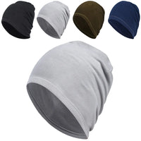 Winter Warm Running Skiing Cycling Skull Cap Helmet Liner Thermal Fleece Beanie Hat Windproof Hat Skullies for Men Women