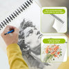 Sketchbook - 9"x12" spiral bound drawing board, 1 pack of 100 sheets, acid-free paper - perfect for kids sketchbook drawing