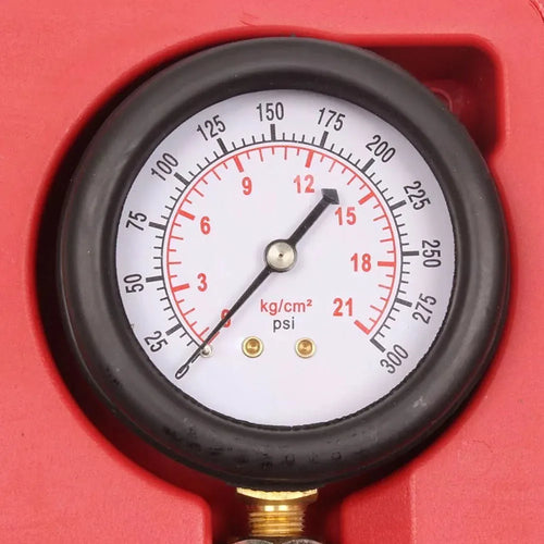 Petrol Engine Cylinder Compression Tester Kit Automotive and Motorcycles Tool 0-300PSI Engine Cylinder Pressure 0-21 Bar Gauge