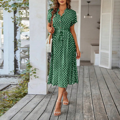 Hot New Women's Summer Maxi Dress 2025 Floral Wrap V Neck Puff Short Sleeve Ruffle Beach Resort Long Dresses