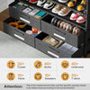 bookshelf with 4 Bins Drawers for Closet Entryway, Vertical Shoe Racks Free Standing wardrobes, clothes rack