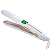 KIPOZI Professional Titanium Flat Iron Hair Straightener Digital LCD Display Dual Voltage Titanium Plates Salon & Home Use 2025