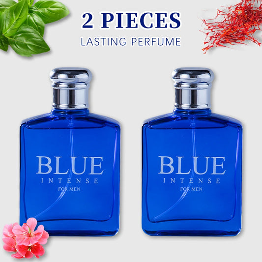 BLUE CHARM Eau de Parfum Spray 2 Pcs 3.4 Ounce / 100 Ml  Multi-Layered Fragrance Aromatic Fragrance for Men Men's EDP Perfumes