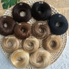 Fashion Messy Human Hair Buns Hairpieces Natural Black Brown Blonde Colors Ponytail Scrunchie Hair Extension Easy to Wear 15g/pc