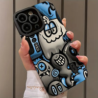 Creative Cartoon Graffiti Pattern Phone Case Protective Cover Compatible with IPhone IPhone 16 Pro Max 15 Pro 14Plus 13 12 11