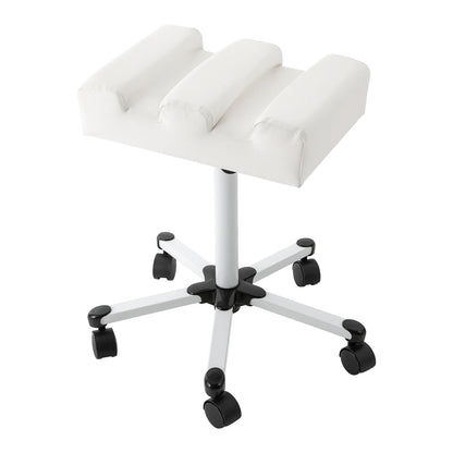 Modern Pedicure Stool for Beauty Salons and Spas with Adjustable Height, Anti-Slip Knob, and Easy-Move Wheels for Convenient