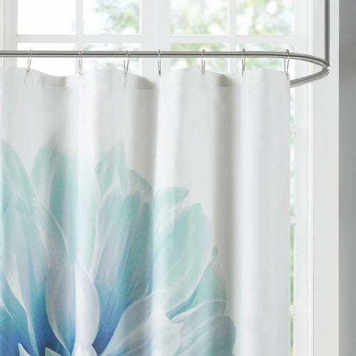Printed Floral Cotton Shower Curtain Bathroom Products