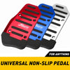 2Pcs Universal Car Foot Pedal Modified Brake Anti-Slip Aluminum Car Pedal Cover Set Kit Pedali Red/Blue/Silver Car Accessories