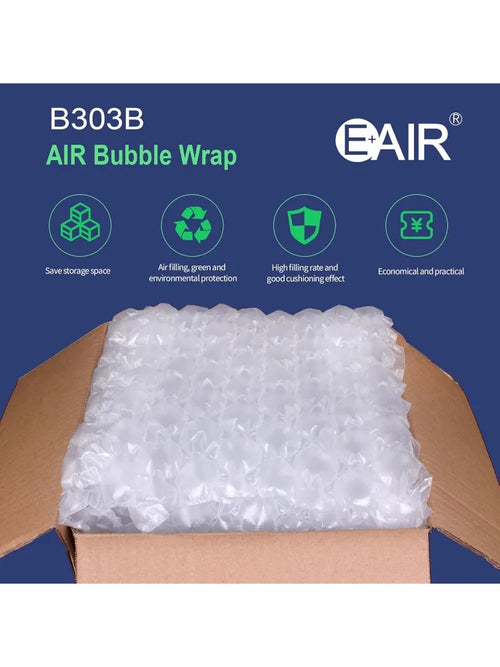 EONE E303B Air Cushion Film Bubble Wrap Pillow Air Cushion System Film Inflatable Packaging Film Compatible for Air Cushion