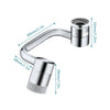 1080° Rotatable Extension Faucet Sprayer Head Universal Faucet-Extender 2 Modes Stainless Steel Bathroom Tap Extend Adapter