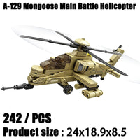 2024 Sluban WW2 Military Russia Air Weapon Mi-24 Attack Helicopters Hind Model Building Blocks Classics Fighter Bricks Plane Toy