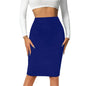 Women s Elegant High Waist Bodycon Midi Skirt in Solid Color  Fit Pencil Skirt for a Sophisticated Look