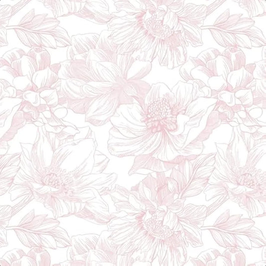 78.7"x17.3" Peel and Stick Wallpaper Floral Contact Paper Boho White Pink Flower Wallpaper Removable Wall Paper Self Adhesive M