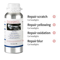 800ML Car Headlight Repair Fluid Headlight Polishing Restoration Polishing The Headlights