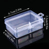 Mini Boxes Rectangle Plastic Storage Box Practical Frosted Translucent Toolbox Bead Jewelry Case Display Organizer Container