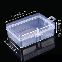 Mini Boxes Rectangle Plastic Storage Box Practical Frosted Translucent Toolbox Bead Jewelry Case Display Organizer Container