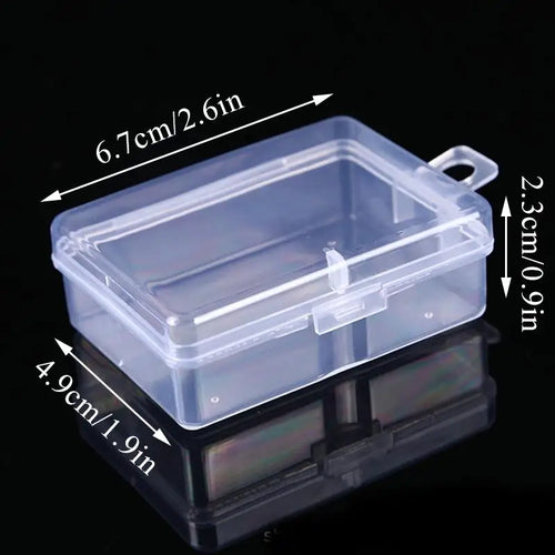 Mini Boxes Rectangle Plastic Storage Box Practical Frosted Translucent Toolbox Bead Jewelry Case Display Organizer Container
