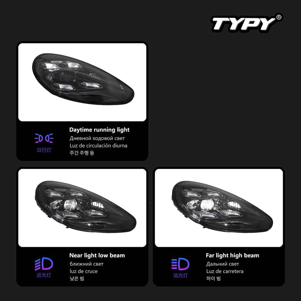 Car  For Porsche Panamera 970 970.1 970.2 Headlight 2010-2016 LED Projetor head Lamp Daytime Running Light Auto Accessories