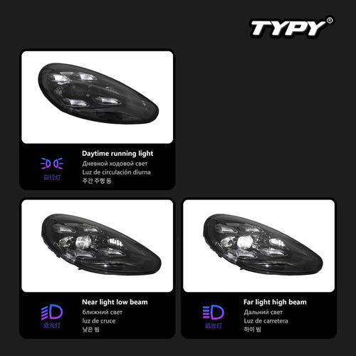 Car  For Porsche Panamera 970 970.1 970.2 Headlight 2010-2016 LED Projetor head Lamp Daytime Running Light Auto Accessories