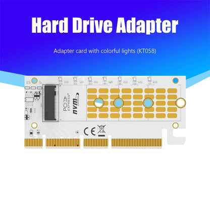 M2 NVME Hard Disk Converter M.2 To PCIE X16 Adapter Card PCI Express 3.0 Riser Card PCIE X16 Support M.2 NVME SSD 2230/42/60/80