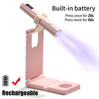 YIKOOLIN Convenient Handheld Nail Dryer Lamp UV/LED Nail Curing All Gel Polish Nail Art Tool USB Rechargeabl Quick Dry Nail Lamp