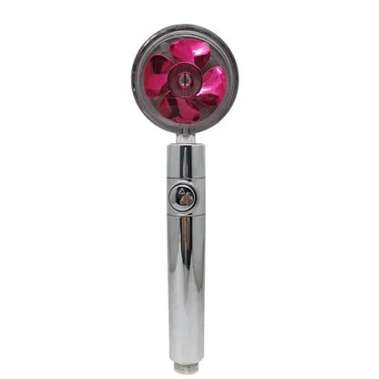 2023 Shower Head 360 Degree Rotation Water Saving Flow Turbofan Hydraulic Injection High Pressure Sprayer Bathroom Accessories