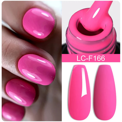 LILYCUTE 10PCS/Set Набір гель-лаків для нігтів Рожевий фіолетовий гель для нігтів Напівперманентний УФ світлодіодний лак Nail Art Design Soak Off Набір гелів для нігтів
