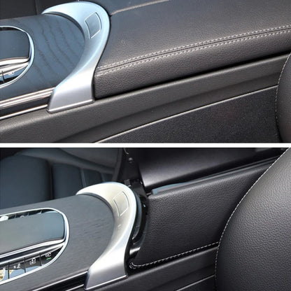 Chrome Silver Console Armrest Cover Switch Button Console Armrest Switch Button Trim Cover for Mercedes Benz W205 W253 2015-2020