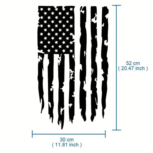 Premium Glossy American Flag Car Stickers Durable Auto Vinyl Decals for Dodge Ram Ford F150 Trucks Easy To Apply Decoration