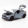 1:32 HONDA CIVIC TYPE R Alloy Sports Car Model Diecasts & Toy Vehicles Metal Car Model Sound and Light Collection Kids Toy Gift