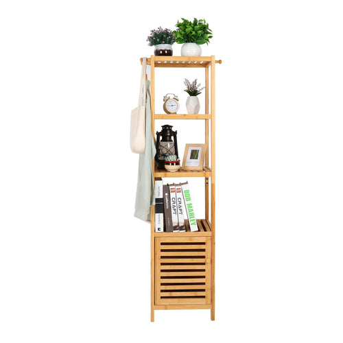 Tall Slim Storage Cabinet Freestanding Narrow Bathroom Shelf Slim Corner Floor Shelves