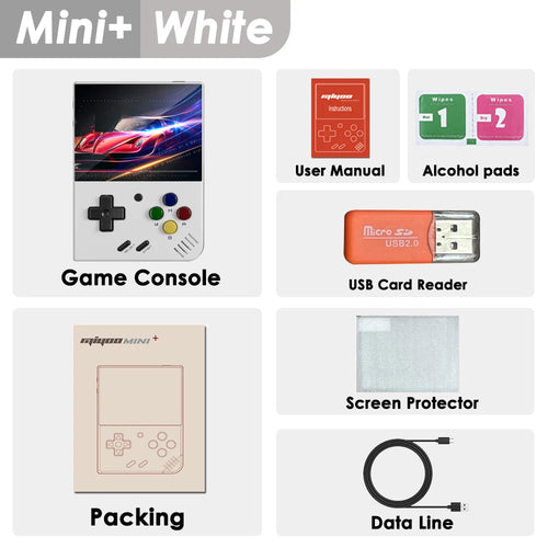 MIYOO Mini Plus Portable Retro Handheld Game Console V2 Mini+ IPS Screen Classic Video Game Console Linux System Children's Gift EzBuyCo