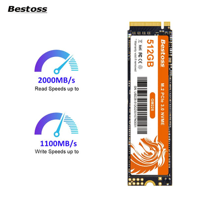 Bestoss Nvme M2 Ssd 1tb Notebook Ssd Nvme M2 256gb Diy Gaming Computer Internal Solid State Drives For Laptops GM32845