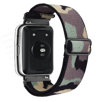 Scrunchie Band For Huawei Watch Fit 2 Strap Smartwatch Accessories Elastic Nylon Loop Bracelet Correa Huawei Watch fit2 band